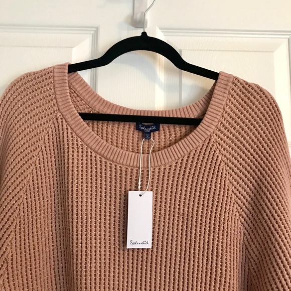 NWT! Splendid waffle knit sweater - Picture 2 of 4